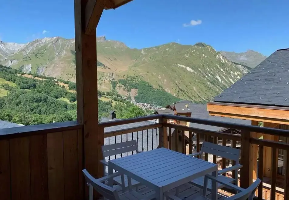 Caseblanche Chalets, St Martin de Belleville (self catered apartments-chalets) - Balcony in 3 bed sleeps 6 (A31)