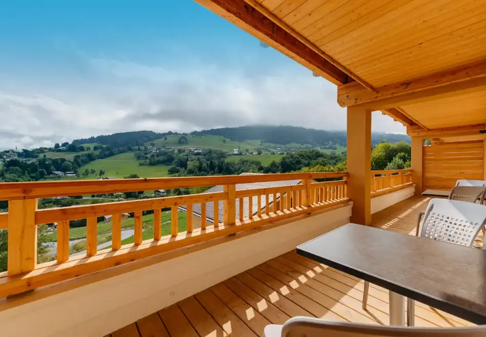Les Fermes du Mont Blanc, Combloux (self catered apartments) - Balcony view