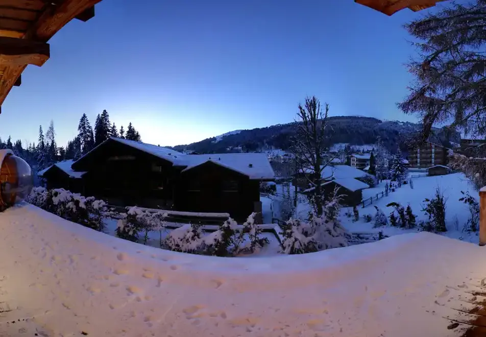 Chalet Delphine 7, Les Gets (self catered chalet) - Balcony view