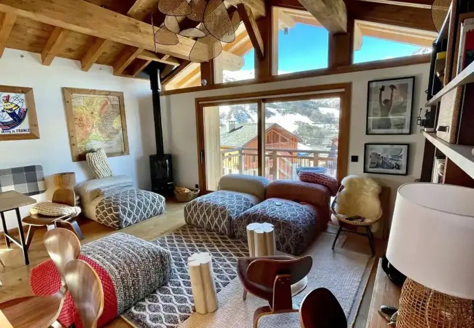 Chalet Felicita, St Martin de Belleville (self catered chalet) - Seating area