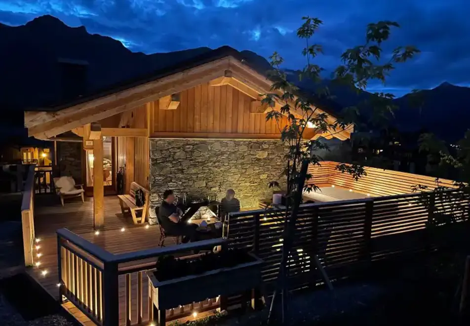 Chalet Felicita, St Martin de Belleville (self catered chalet) - Terrace