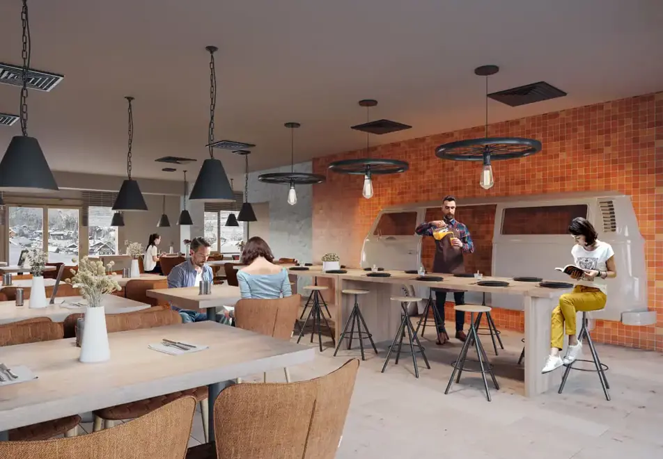 Les Clarines, Les Deux Alpes (self catered apartments) (©Manureyboz) - Restaurant