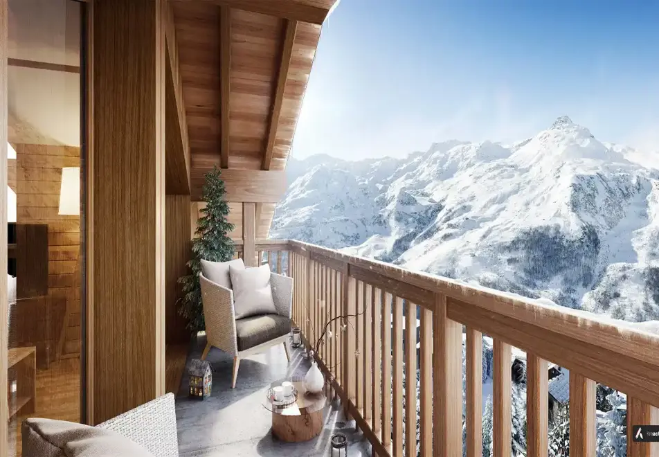 Coeur des Loges, Les Menuires (3 Valleys) - Balcony views