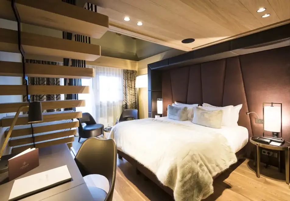 Hotel Armancette, St Nicolas de Veroce (hotel) - Typical duplex 4 persons style (©David Machet)