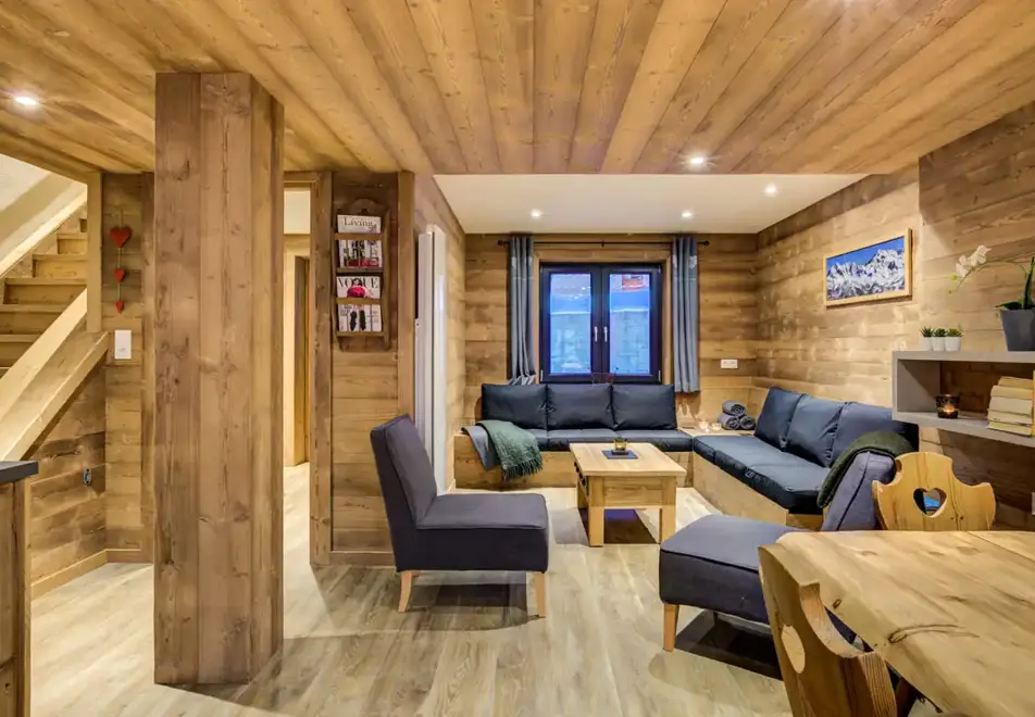 Chalets Miner 1, Plagne 1800 (self catered chalet) - Living area