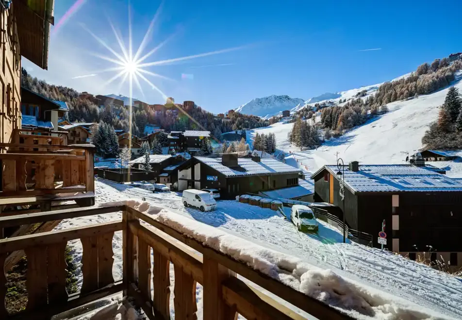 Chalets Miner 1, Plagne 1800 (self catered chalet) - Views from balcony