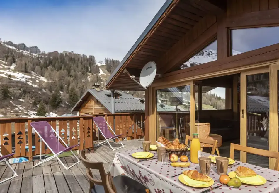 Chalet Bouchon, Plagne 1800 (self catered chalet) - Terrace