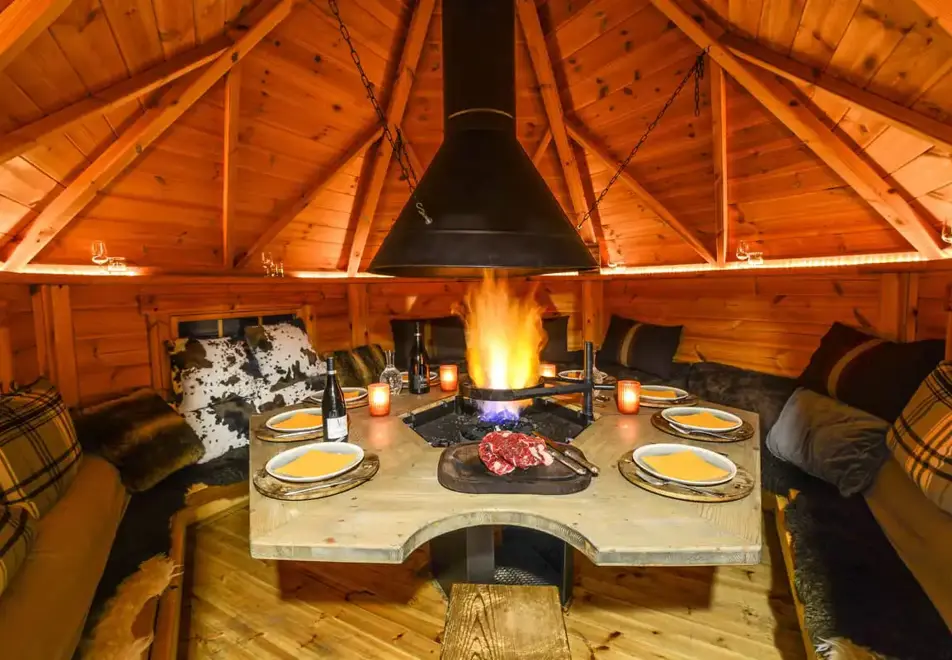 Table du Cocoon restaurant, Plagne 1800 (self catered chalet)