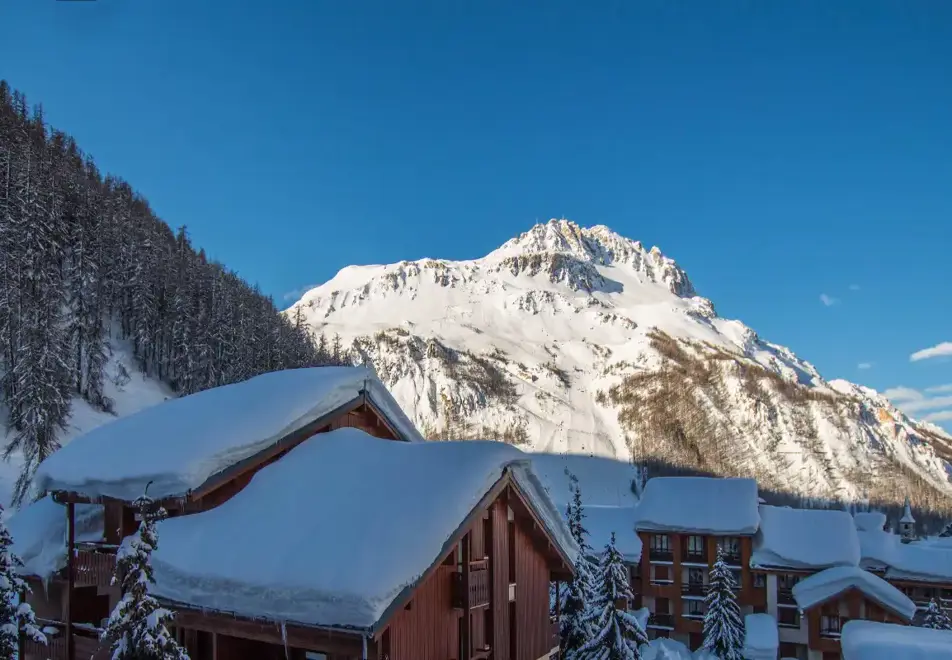Avancher, Val d'Isere (self catered apartments & hotel) - View towards Olympic black run