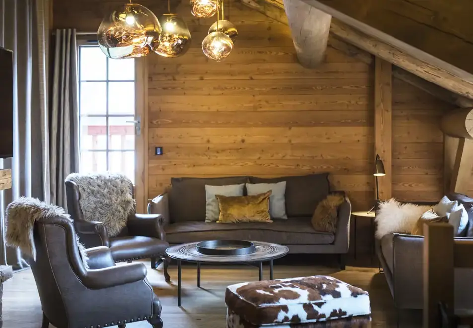 Chalet Bossonnet, La Clusaz (self catered chalet) - Living area