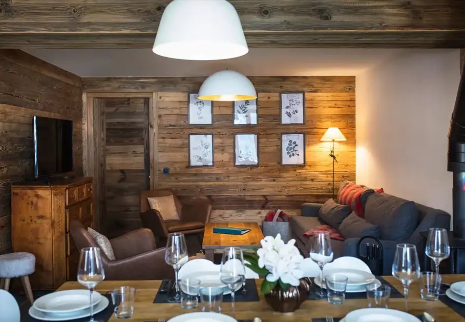 Chalet La Douceur - Chez Joseph, La Clusaz (self catered chalet) - Living area (©Matthieu Cellard)