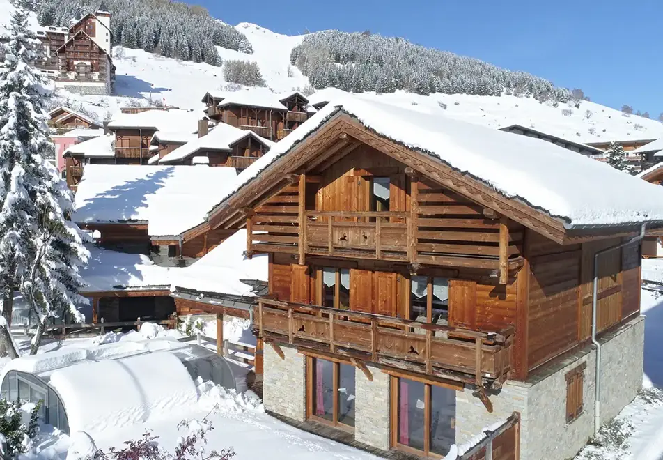 Wolf Lodge, Les Deux Alpes (self catered chalet) - Outdoor heated pool