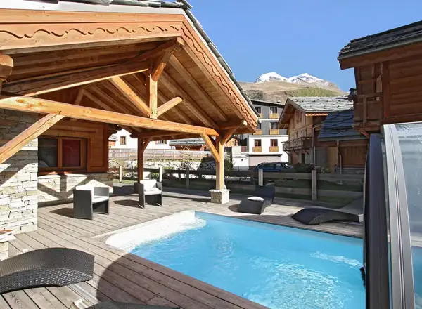Lodge, Les Deux Alpes (self catered chalet) - Outdoor heated pool