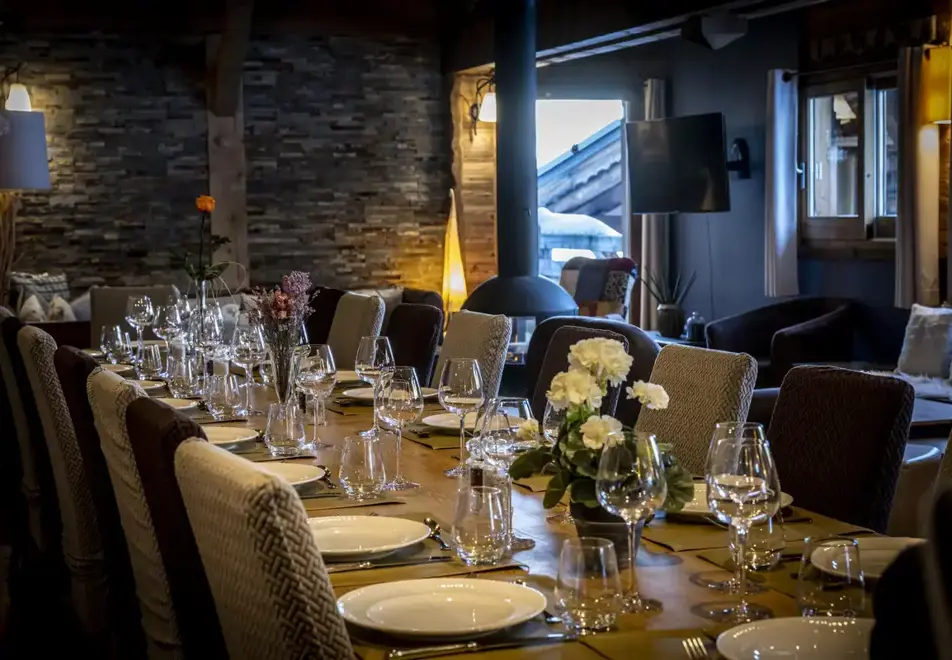 Chalet Cocoon, Plagne 1800 (self catered chalets) - Dining area