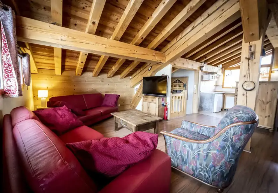 Chalet Mont Blanc, Plagne 1800 (self catered chalets) - Living area