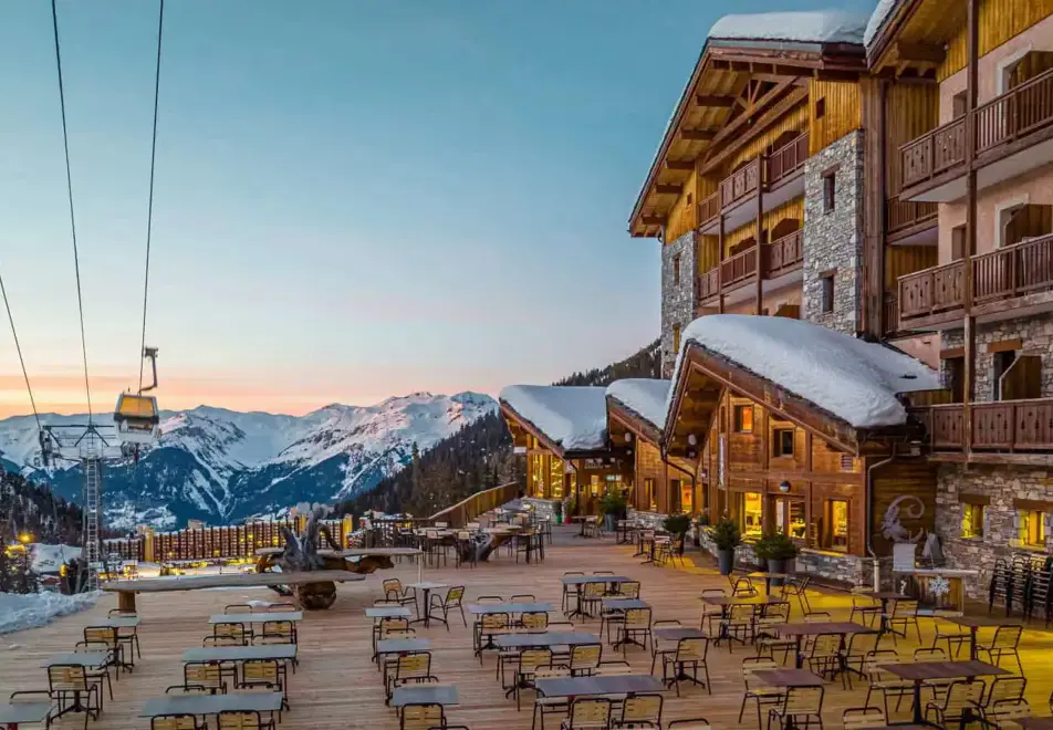 Hotel Carlina, Belle Plagne (hotel) - Terrace with stunning views