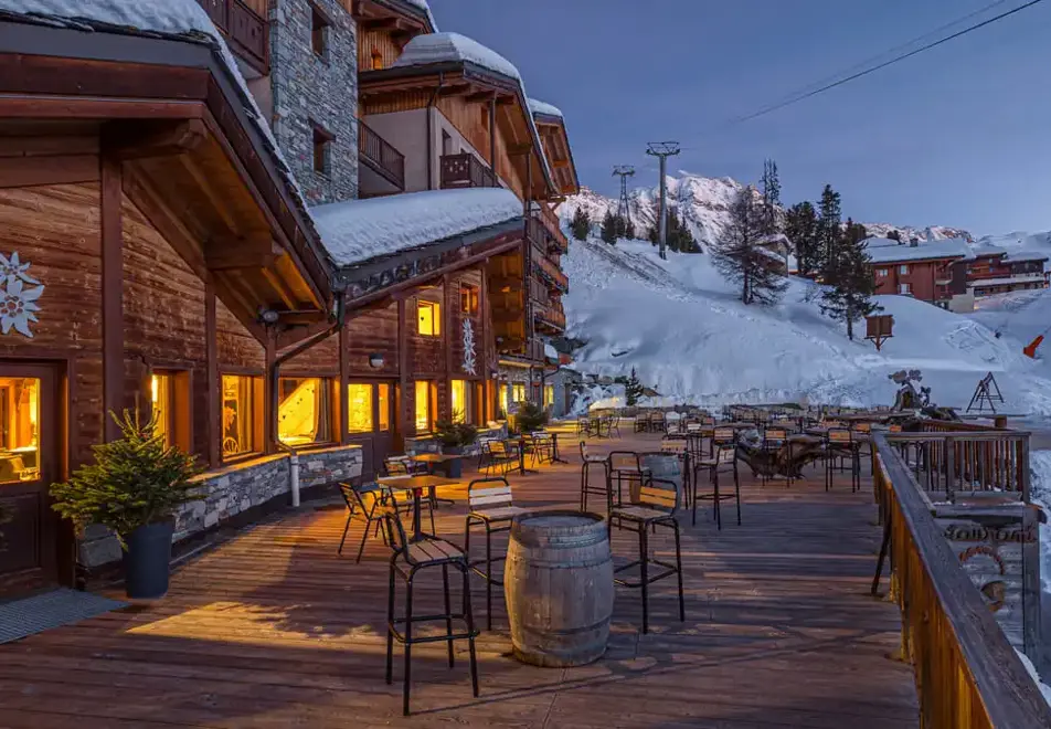 Hotel Carlina, Belle Plagne (hotel) - Carlina at night