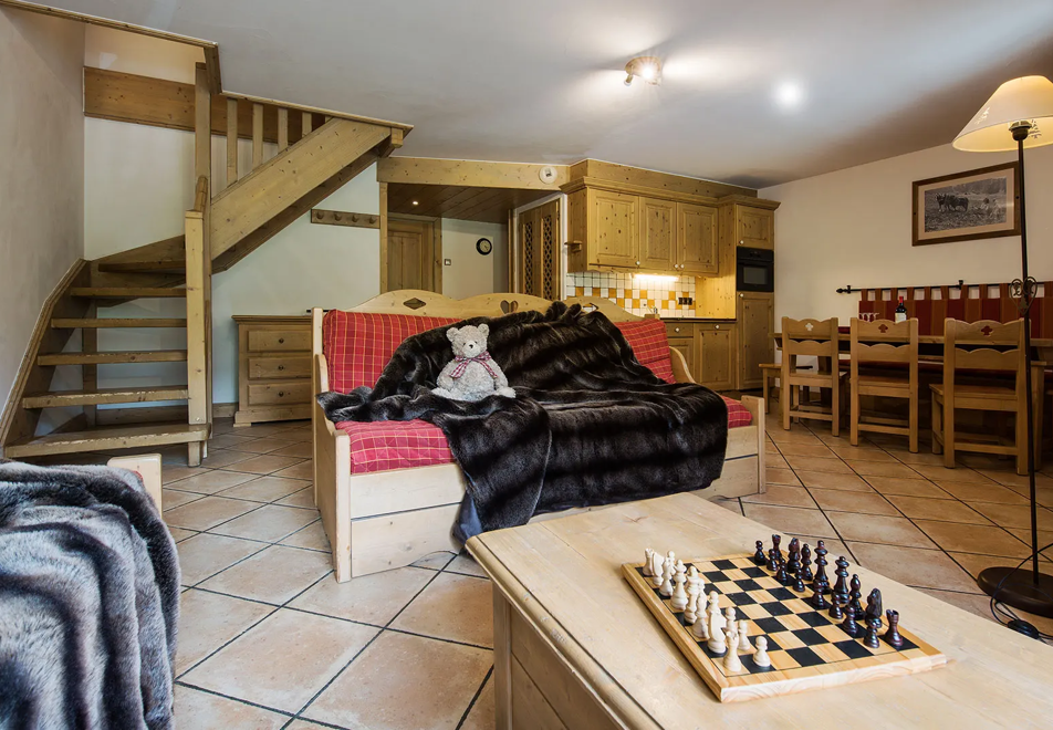 La Ferme du Val Claret (self catered apartments), Tignes Val Claret - Typical apartment style