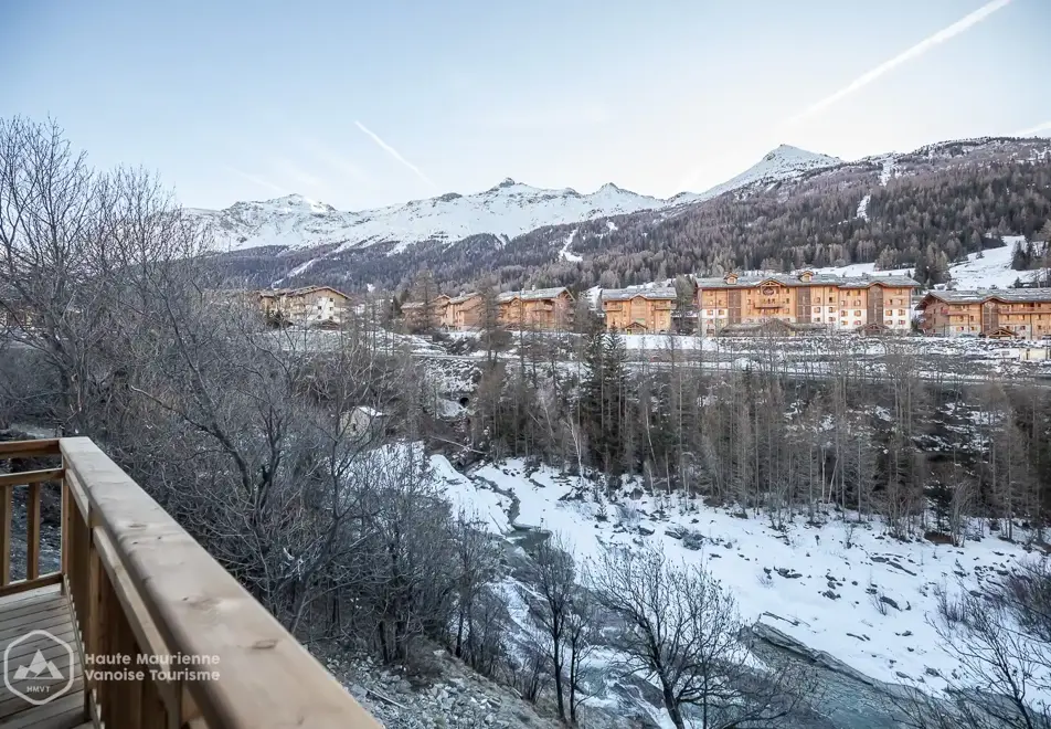 Chalet Arcelle, Val Cenis (self catered chalet) - Terrace view