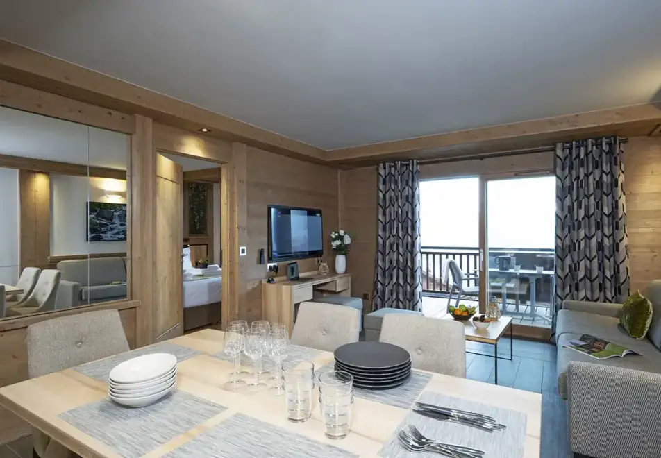 Alpen Lodge, La Rosiere (self catered apartments & hotel) - Typical apartment style