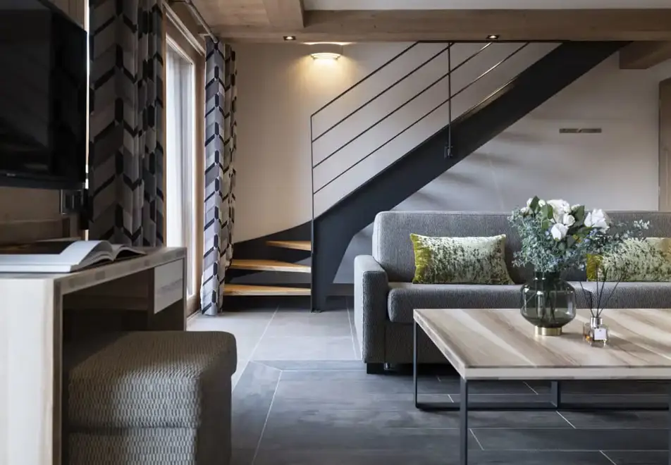 Alpen Lodge, La Rosiere (self catered apartments & hotel) - Typical duplex apartment style