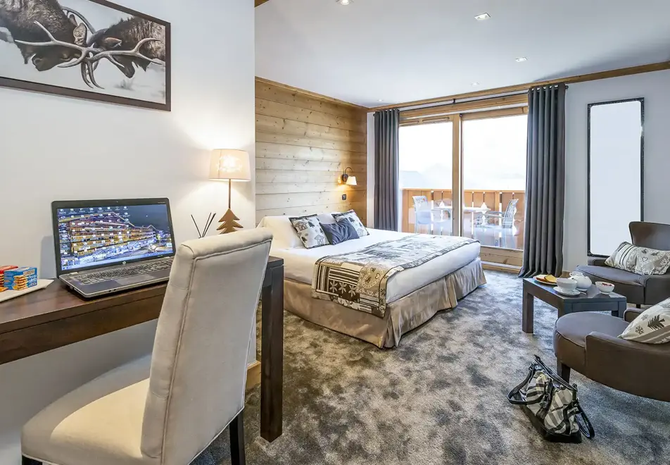 La Chaudanne, Meribel (hotel) - Typical superior room style