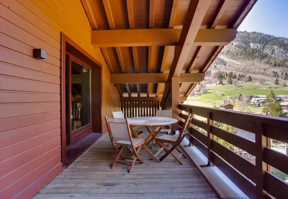 Les Portes du Mont Blanc, Vallorcine (self catered apartments) - Balcony view