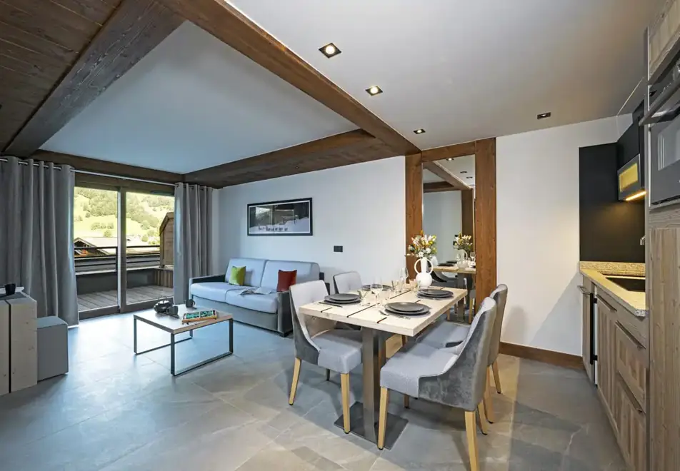 Laska, Les Contamines (self catered apartments) - Typical 1 bed apartment style