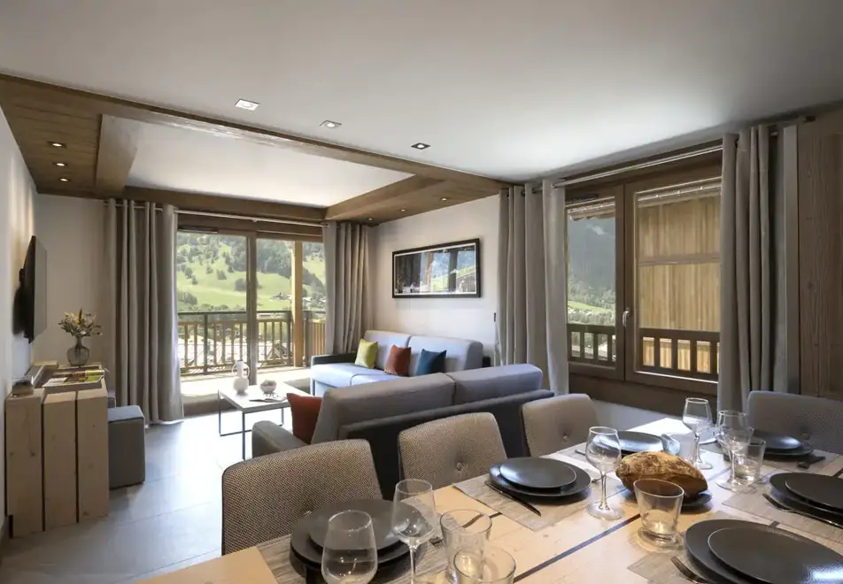 Laska, Les Contamines (self catered apartments) - Typical 3 bed apartment style