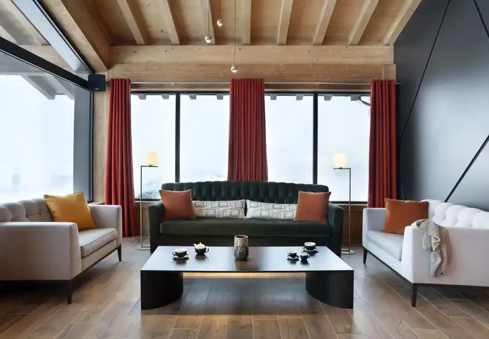 Hameau de l'Ours, Manigod (self catered apartments) - Reception lounge
