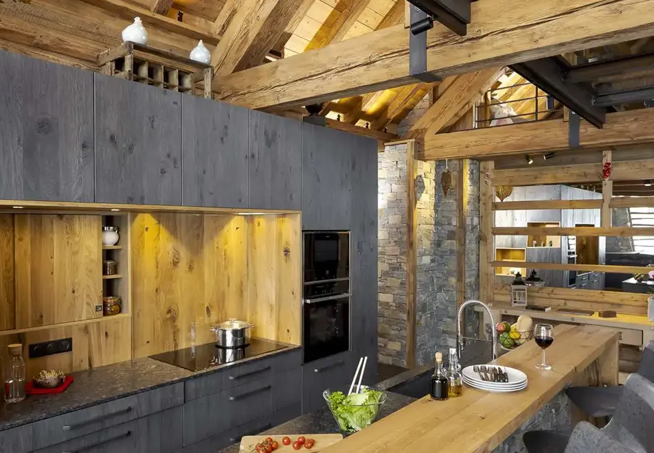 Chalet L'Ourse, Les Deux Alpes (self catered chalet) - Open plan living