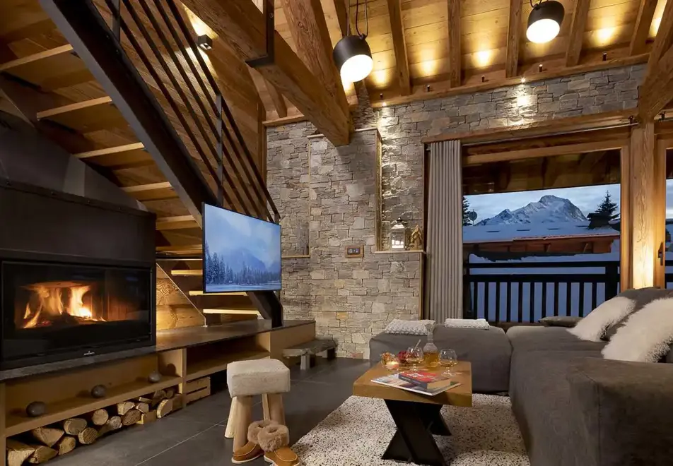 Chalet L'Ourse, Les Deux Alpes (self catered chalet) - Open plan living