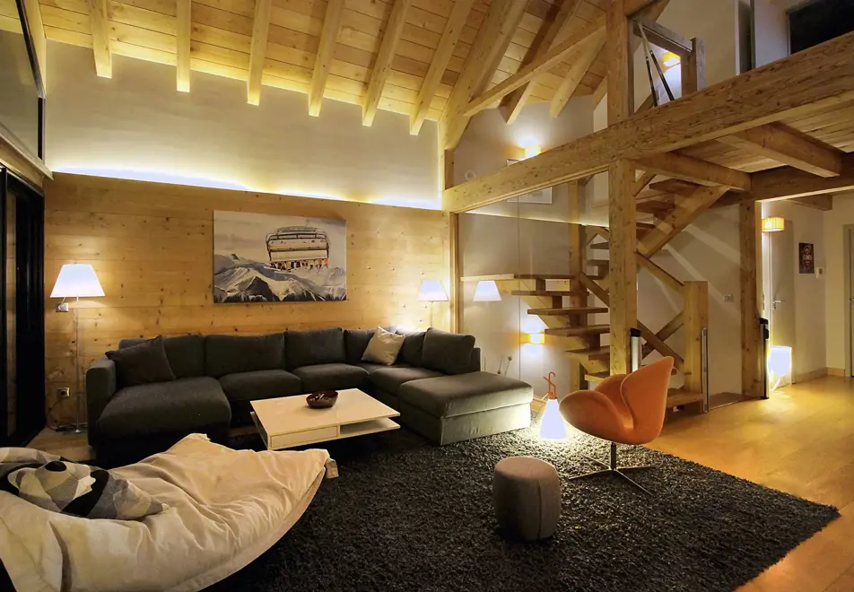 Snow Lodge, Les Deux Alpes (self catered chalet) - Seating area