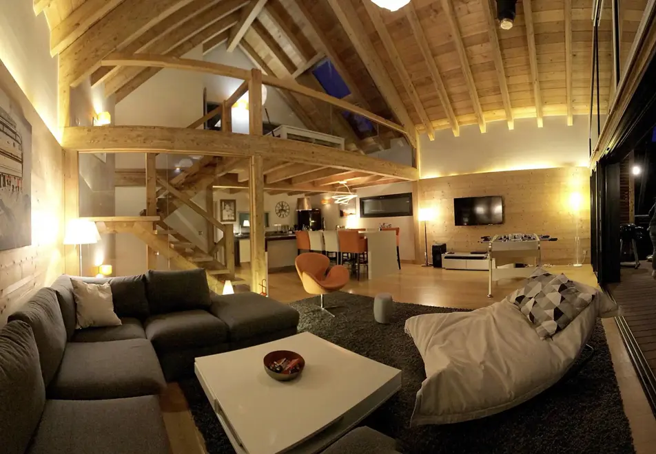 Snow Lodge, Les Deux Alpes (self catered chalet) - Seating area