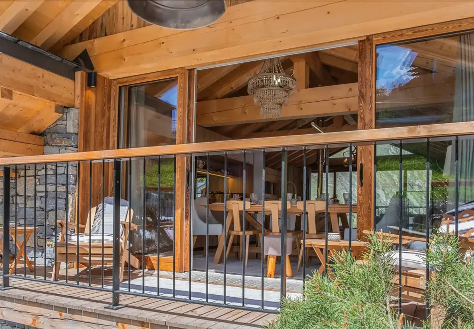 Chalet Blanc, St Martin de Belleville (self catered chalet) - Terrace