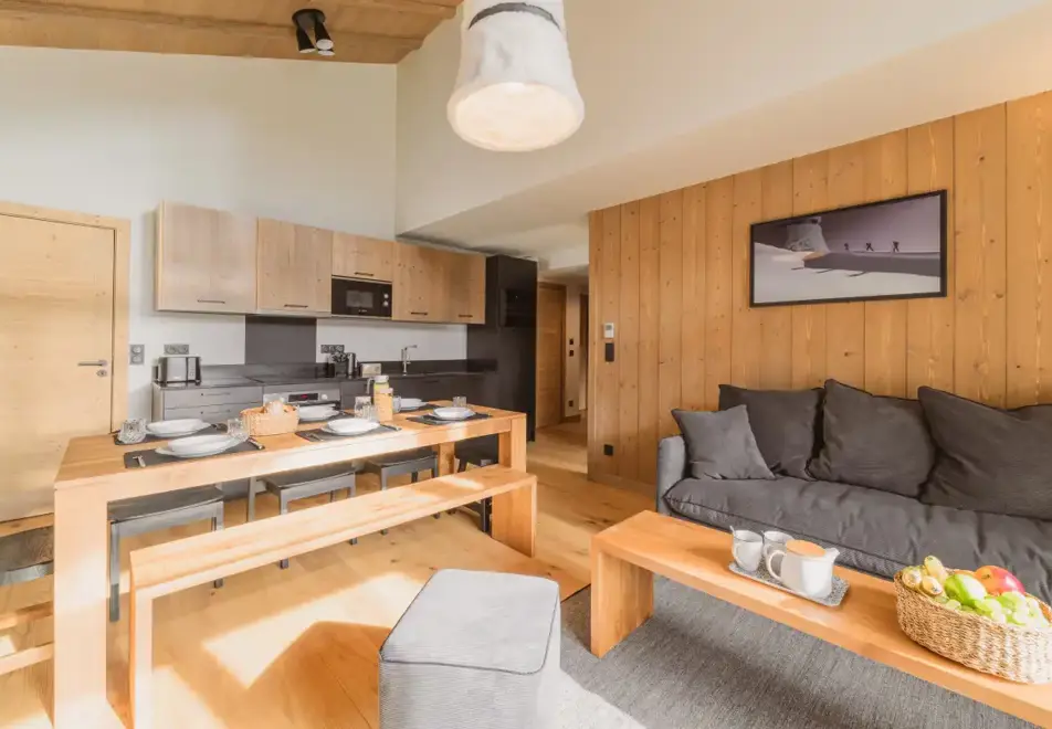 l'Eclat des Veriaz, Megeve (self catered apartments & chalets) - Typical 3 bedroom apartment style