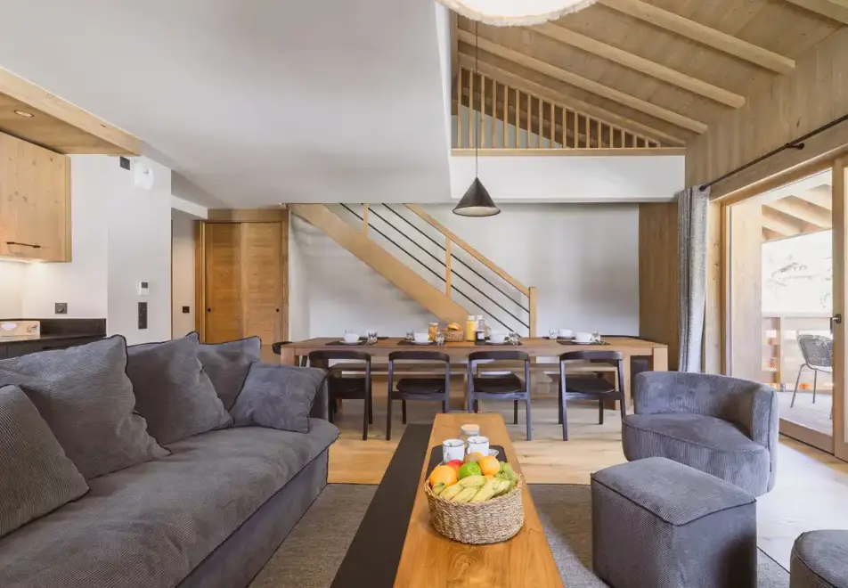 l'Eclat des Veriaz, Megeve (self catered apartments & chalets) - Typical 3 bedroom alcove apartment style
