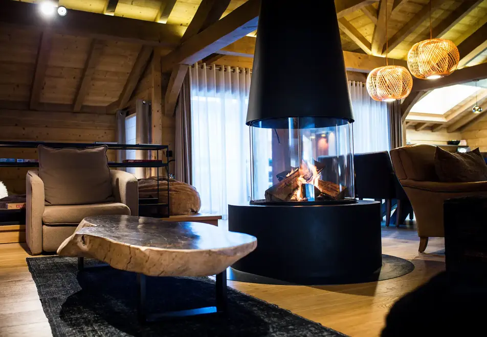 Chalet le Coeur, La Clusaz (B&B chalet) - Dining/lounge area