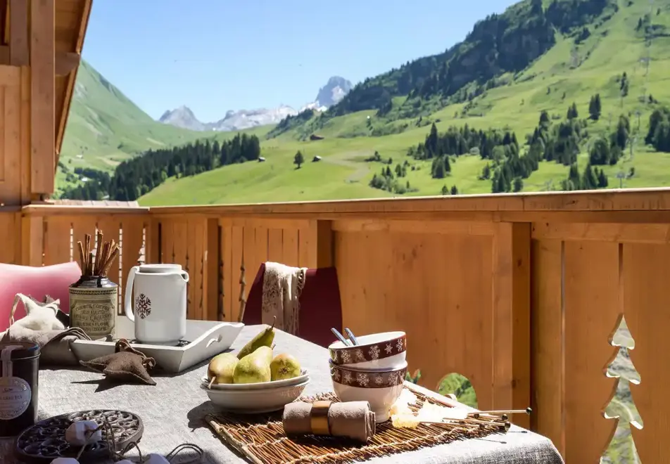 Le Village de Lessy, Le Grand Bornand (self catered apartments) - Balcony views