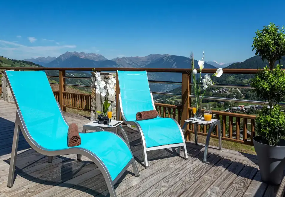 Grange aux Fees, Valmorel (self catered apartments) - Terrace