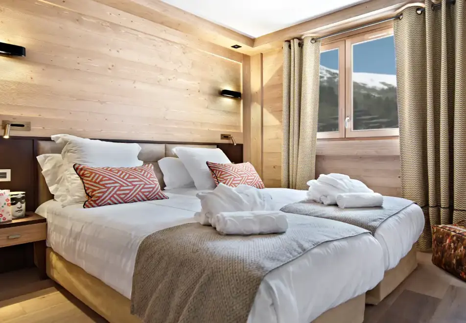 Anitea, Valmorel (self catered apartments) - Twin bedroom