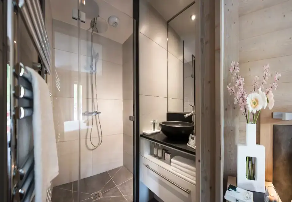 Le Roc des Tours, Grand Bornand (self catered apartments) - Shower room