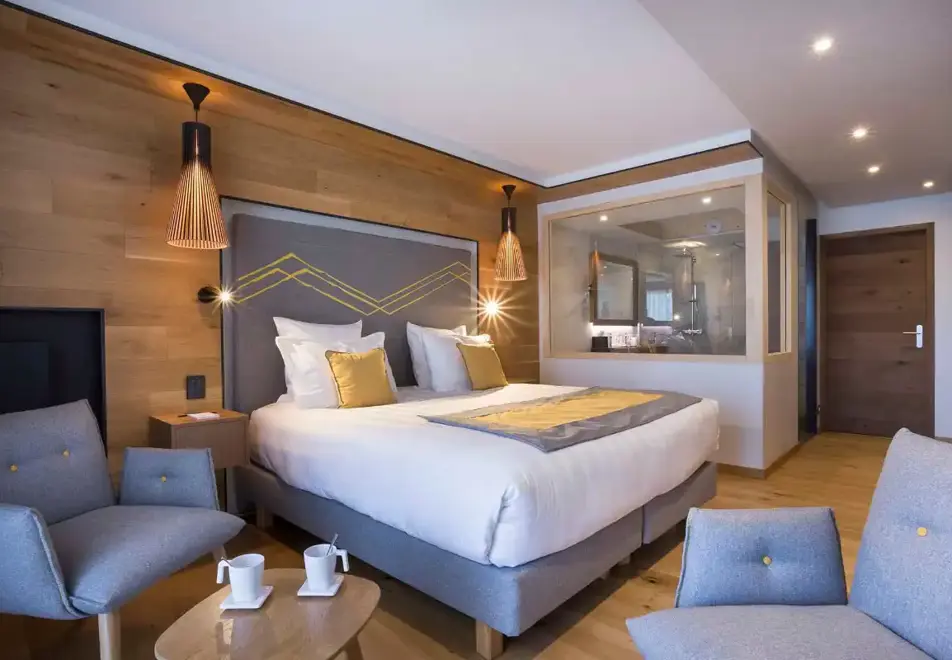 Alparena, La Rosiere (Apartments & Hotel) - Typical excellence double or twin for 2 style