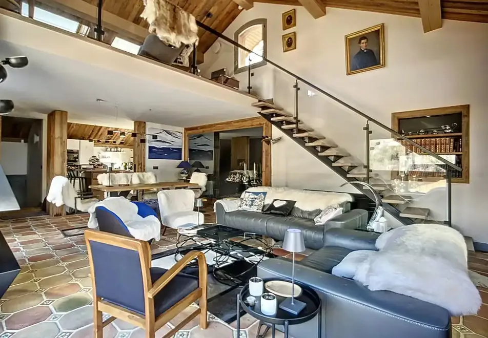 Chalet Broceliande, Meribel (self catered chalet) - Open plan living