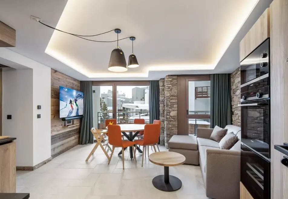 Le Quartz, Tignes Val Claret (self catered apartments) - Typical style of 202, 302, 402