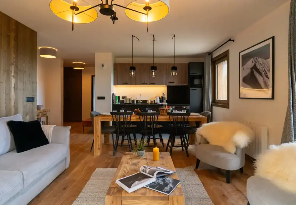 l'Ecrin d'Argent, Valmorel (self catered apartments) - Typical apartment style